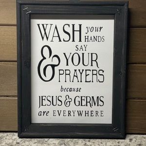 Wash Your Hands Reversed Canvas